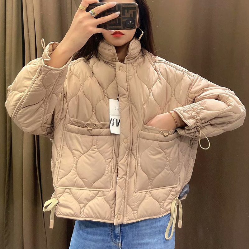 Womens Down Parkas Winter Coat Short Down Jacket Women Parkas Loose Solid Coat Light Slim Streetwear Jacket Female Chic Outerwear 220902