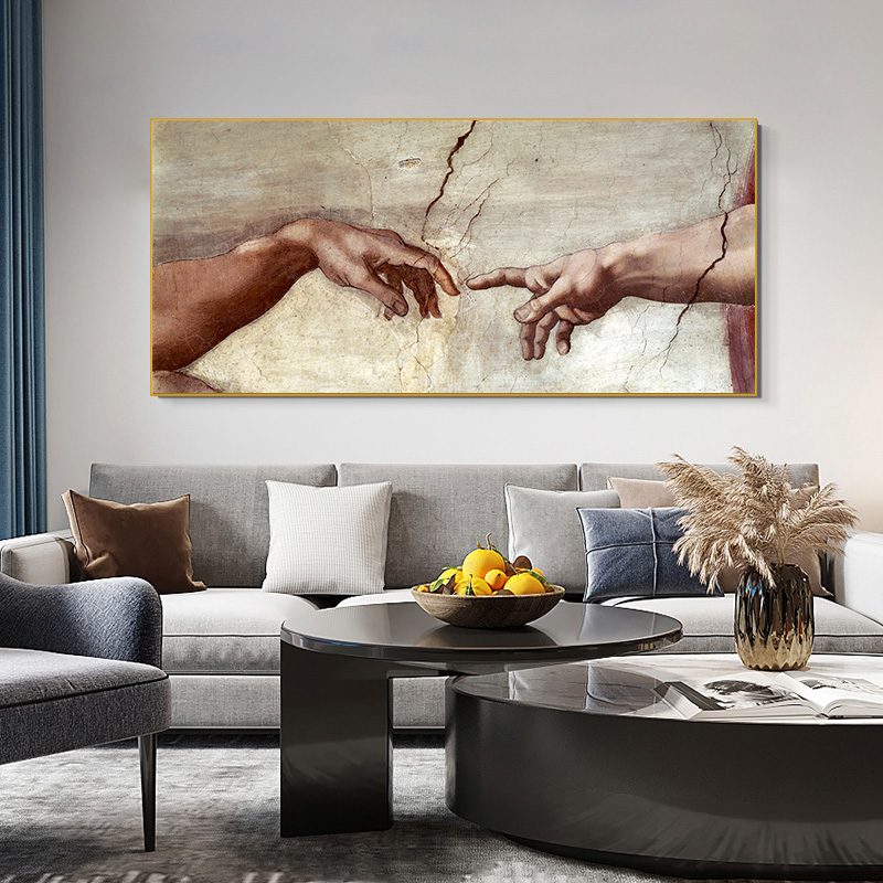 Canvas Painting Hand to Hand Famous Abstract Oil Painting on Creation Of Adam Posters and Prints Cuadros Wall Pictures for Living Room
Canvas Painting Hand to Hand Famous Abstract Oil Painting on Creation Of Adam Posters and Prints Cuadros Wall Pictures for Living Room