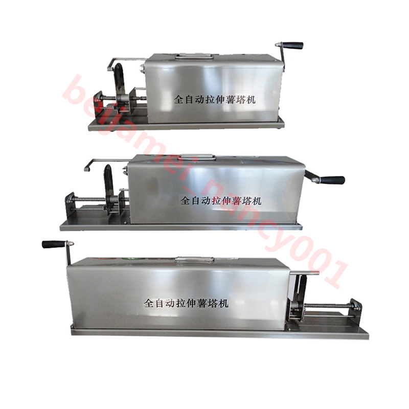 220V Automatic Stretch Stainless Steel Tornado Potato Machine Potato Slicer Chips Cutter Potato Spiral Cutting Machine