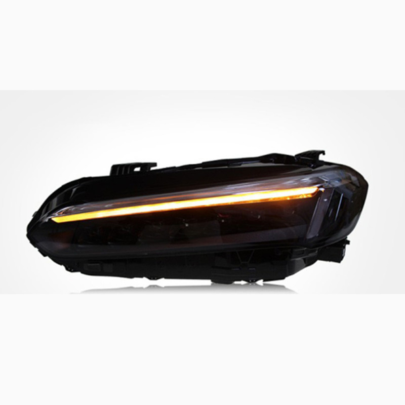 Car Tuning Headlights For Honda Civic X G11 2022 All LED Headlight DRL Turn Signal Lights High Beam Daytime Light