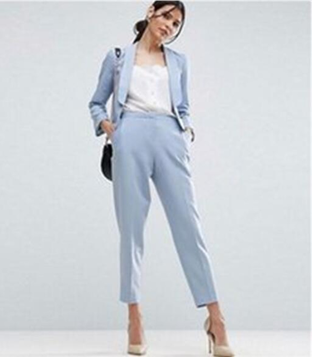 Light Blue Formal Women's Business Pants Set Fitting Jacket Elegant Office Uniform Design Ladies Pant Suit Women 2 Piece Set, Red
Light Blue Formal Women's Business Pants Set Fitting Jacket Elegant Office Uniform Design Ladies Pant Suit Women 2 Piece Set, Red