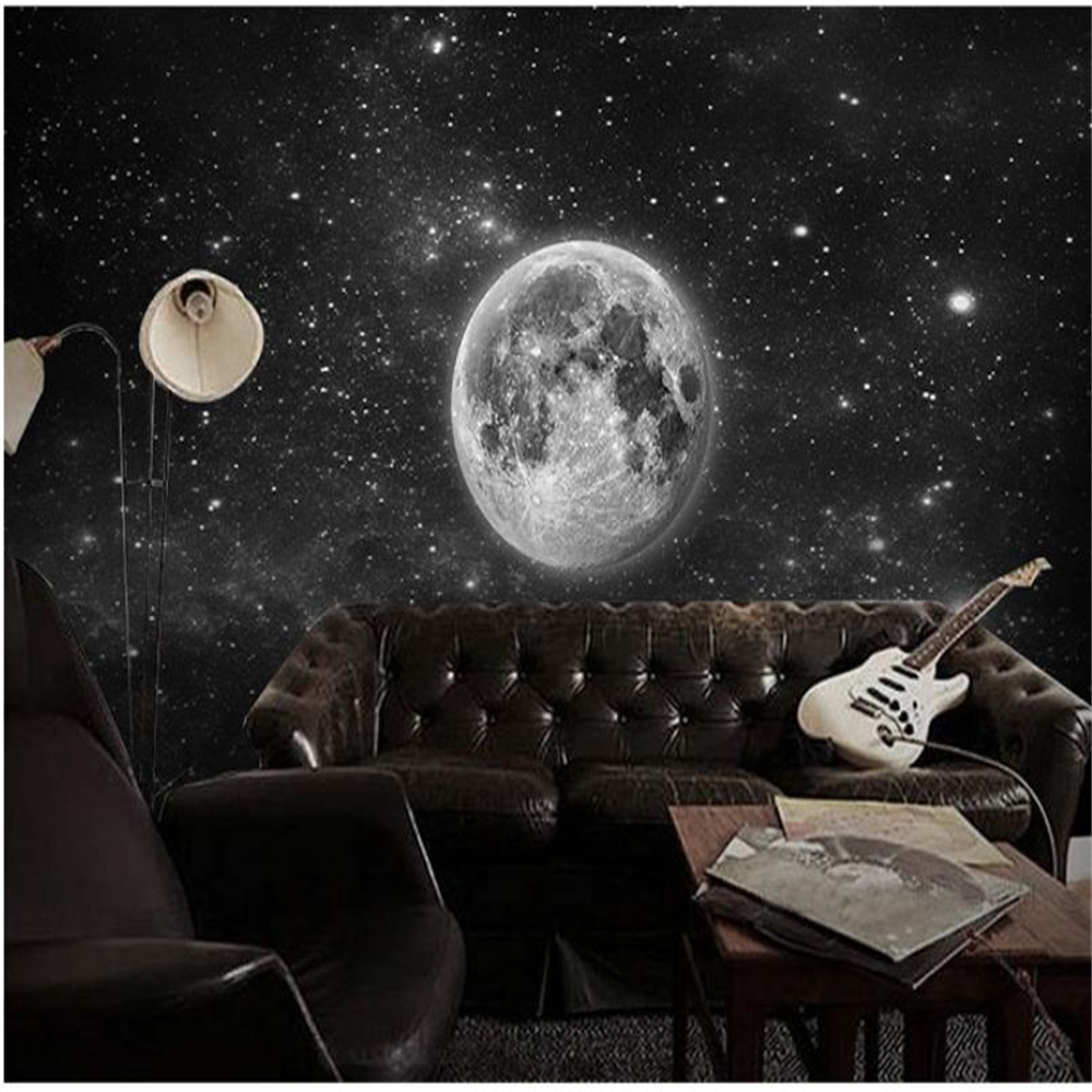 3D three-dimensional fantasy starry sky background wall wallpaper ceiling bar KTV bedroom wallpaper restaurant cafe