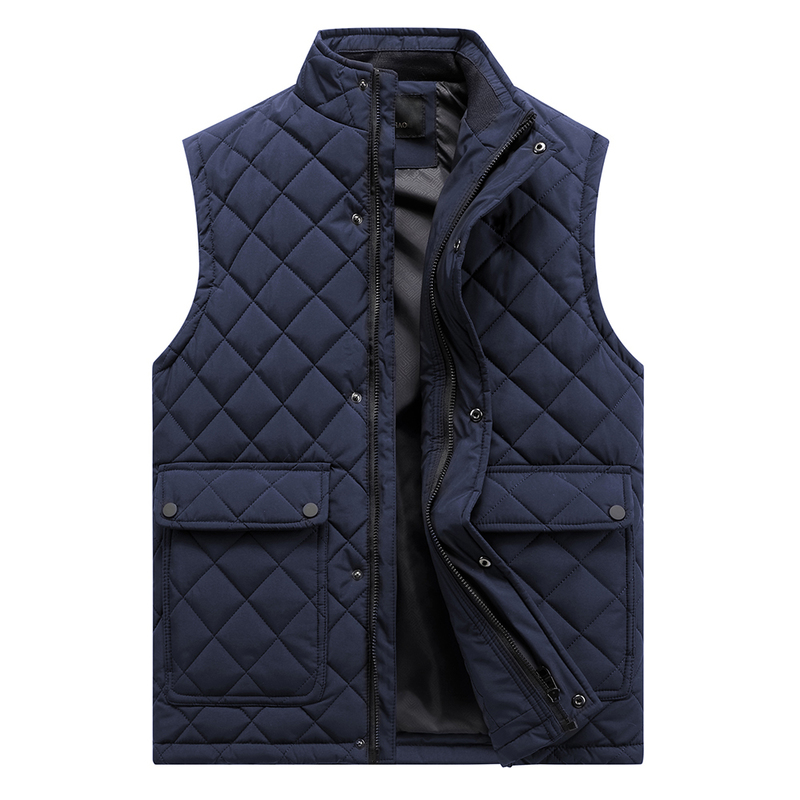Men's Vests Spring Business Casual Pocket Warm Waistcoat Autumn Waterproof Outfits Sleeveless Coat Jacket 220905