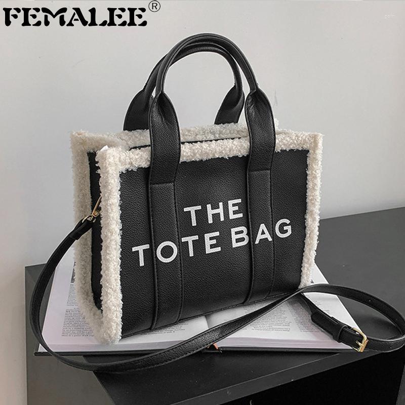 Shoulder Bags Faux Fur Bordered Women's Bag Luxury Designer Women Handbags Large Shopper Crossbody, Black
Shoulder Bags Faux Fur Bordered Women's Bag Luxury Designer Women Handbags Large Shopper Crossbody, Black
