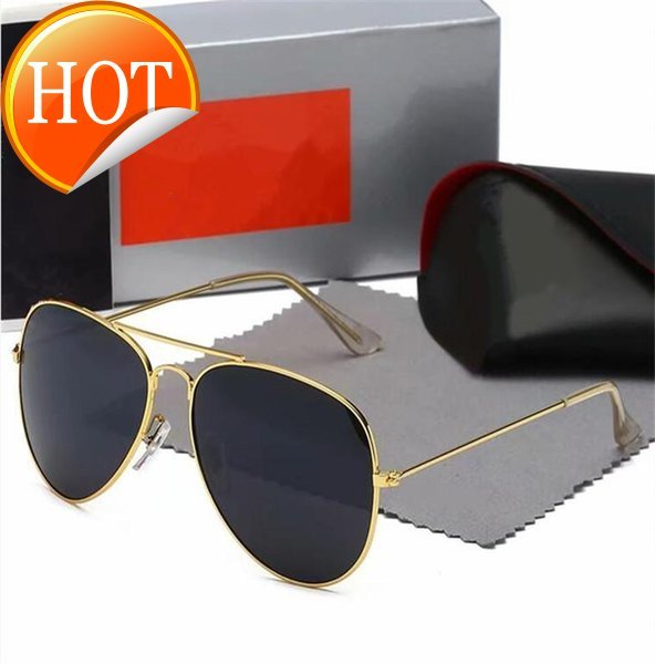 Luxury New Brand Polarized Designer Sunglasses for Men Women Pilot Uv400 Eyewear Glasses Metal Frame Lens with Box Fhx Raies Ban B56
Luxury New Brand Polarized Designer Sunglasses for Men Women Pilot Uv400 Eyewear Glasses Metal Frame Lens with Box Fhx Raies Ban B56