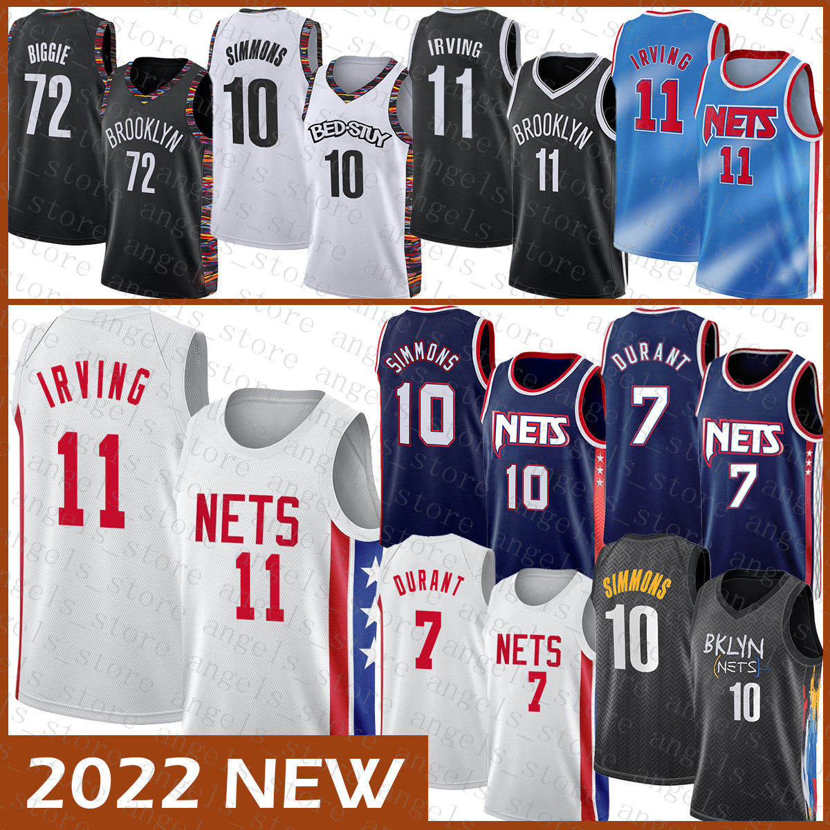 Basketball Jersey 7 11 10 72 Brooklyn''Nets''Men Kevin Durant Kyrie Irving Ben Simmons Biggie 04
Basketball Jersey 7 11 10 72 Brooklyn''Nets''Men Kevin Durant Kyrie Irving Ben Simmons Biggie 04
