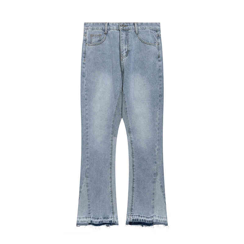 Jeans Mens Galleryes Trendy High Street Designer Micro Flare Style Wash Stitching High Street Hip Hop Wear Resistant Straight Fashionable Pants 6ALA, Light blue
Jeans Mens Galleryes Trendy High Street Designer Micro Flare Style Wash Stitching High Street Hip Hop Wear Resistant Straight Fashionable Pants 6ALA, Light blue