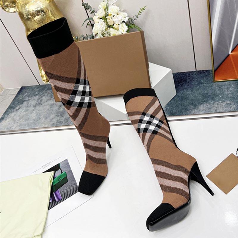 F/W Womens Over The Knee Boots Stretch Knit Sock Stiletto Heels Booties For Party Woman Luxury Fall Winter Designer Pointed Toes Slip-on Fashion Ankle Boot Rainboots, Customize
F/W Womens Over The Knee Boots Stretch Knit Sock Stiletto Heels Booties For Party Woman Luxury Fall Winter Designer Pointed Toes Slip-on Fashion Ankle Boot Rainboots, Customize
