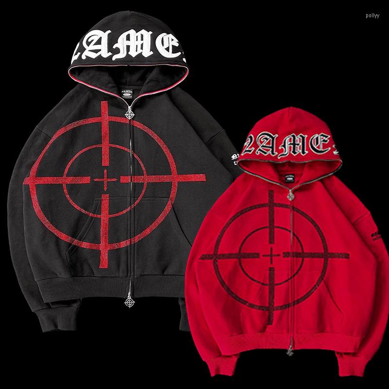 Men's Hoodies American High Street Black Red Hoodie Rhinestone Vintage Zipper Jacket 2022 Women Winter Goth Oversized Casual Sweatshirt, Nz650-brown
Men's Hoodies American High Street Black Red Hoodie Rhinestone Vintage Zipper Jacket 2022 Women Winter Goth Oversized Casual Sweatshirt, Nz650-brown