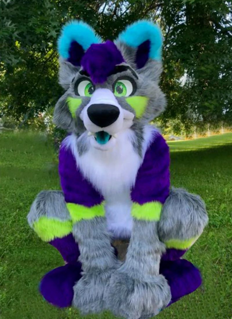 2022 Long Fur Husky Dog Fox Mascot Costume Cartoon Outfits Fursuit Halloween Furry Suit, As pic
2022 Long Fur Husky Dog Fox Mascot Costume Cartoon Outfits Fursuit Halloween Furry Suit, As pic