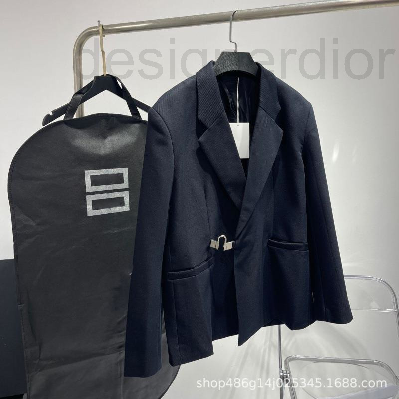 Women's Suits & Blazers designer Genuine Autumn and winter new season GV suit metal side waist buckle silhouette black men's women's coat L0Z8, 2# packing bag
Women's Suits & Blazers designer Genuine Autumn and winter new season GV suit metal side waist buckle silhouette black men's women's coat L0Z8, 2# packing bag