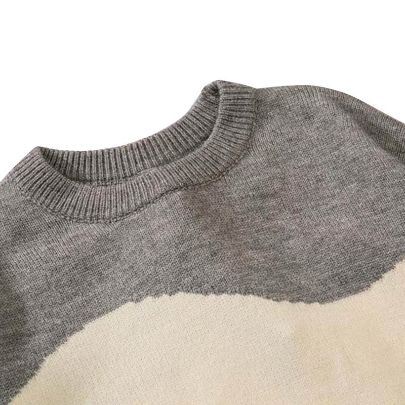 Men's Sweaters Men Knitted Patchwork Sweater Japanese Hip Hop Streetwear Retro Vintage Casual Loose Harajuku Oversized Pullover Sweaters 220906