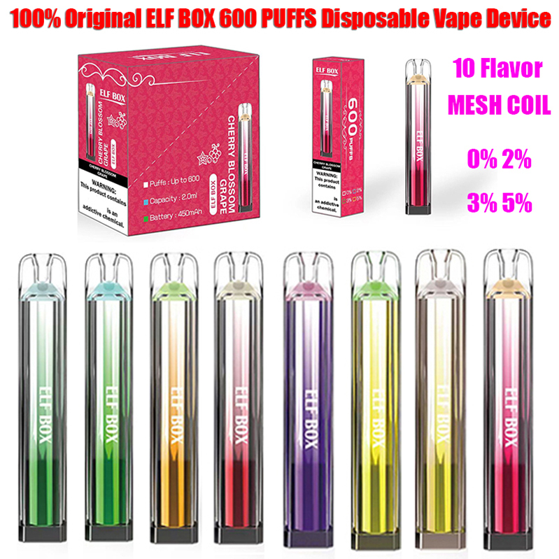 100% Original ELF BOX E Cigarette 600 Puffs Disposable Vape Device Pen Pod Mesh Coil 450mah Battery 10 Flavors Available VS ELUX LEGEND 3500 PUFFS CRYSTAL ELFBOX
100% Original ELF BOX E Cigarette 600 Puffs Disposable Vape Device Pen Pod Mesh Coil 450mah Battery 10 Flavors Available VS ELUX LEGEND 3500 PUFFS CRYSTAL ELFBOX
