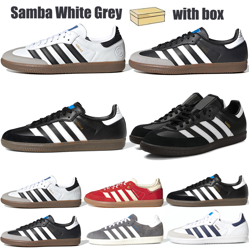 Top quality Designer samba Running Shoes Casual Shoe Men Women Black Grey White Mens Trainers Sport Sneakers With Box 36-45, Black grey 36-45
Top quality Designer samba Running Shoes Casual Shoe Men Women Black Grey White Mens Trainers Sport Sneakers With Box 36-45, Black grey 36-45