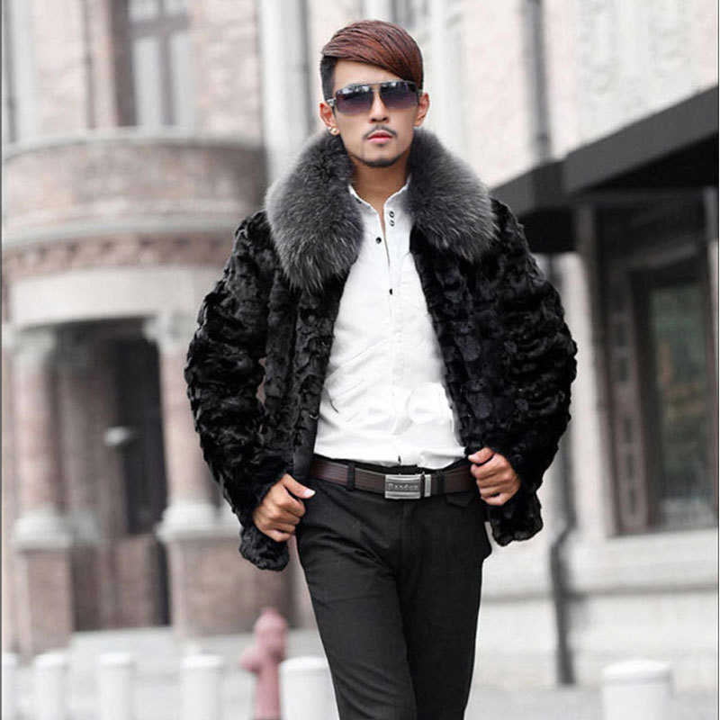 Men' Fur & Faux Autumn and Winter Men' Imitation Rabbit Hair Leisure Warm Slim Short Coat Fur Mink Lapel XLPE, Black
Men' Fur & Faux Autumn and Winter Men' Imitation Rabbit Hair Leisure Warm Slim Short Coat Fur Mink Lapel XLPE, Black