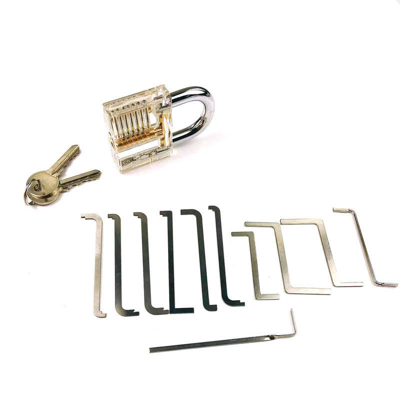 Door Locks Arrivals Fun Picking Game Set Transparent Practice Tension Wrench Remove Tools 220906