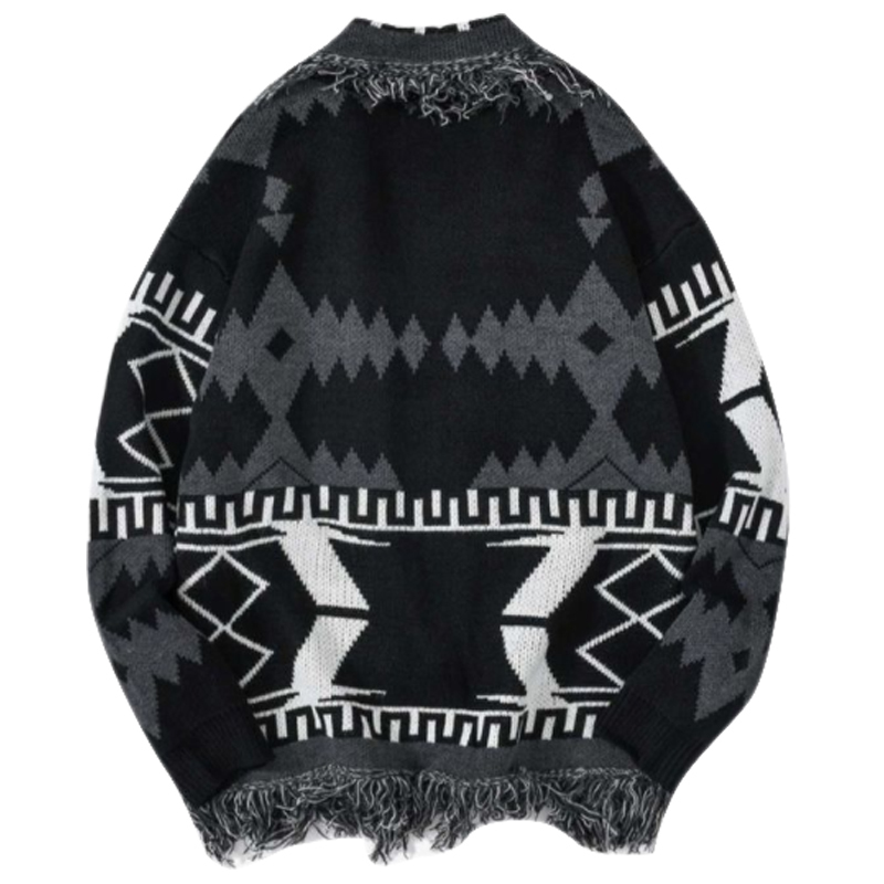 Men's Sweaters Japanese Cardigan Men Sweater Woman Loose Casual Hip Hop Streetwear Vintage Retro Harajuku Ripped Knitted Men Cardigans Coat 22090