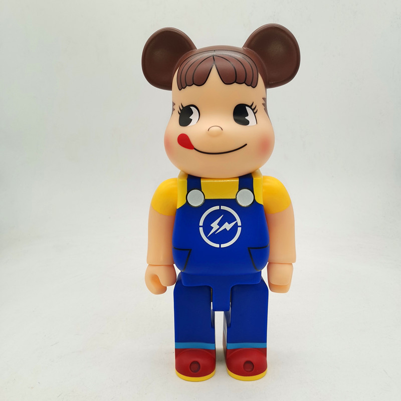 New 400% Bearbrick Action & Toy Figures Cosplay PEKA Milky Sister bear Hiroshi Fujiwara Flash Lighting MoMO Popobe For Collectors Medicom toys