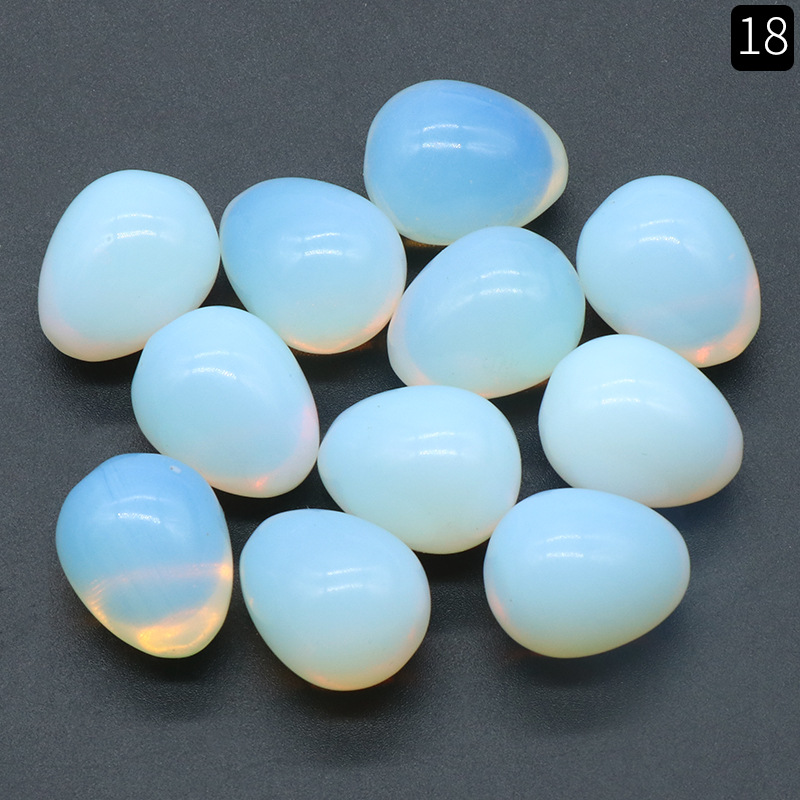 2CM Egg Shaped Statue Natural Stone Carved Ornament Rose Quartz Healing Crystal Gem craft Gift Room Decoration