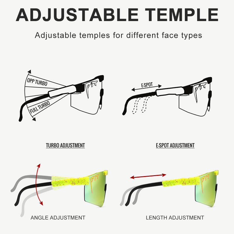 Fashion Cycling Glasses UV400 Outdoor Polarized Sports Eyewear Fashion Bike Bicycle Sunglasses Mtb Goggles with Case