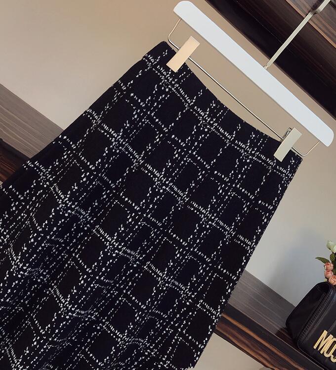 Two Piece Dress Arrival Korean Office Lady Elegant Knitting Suit Plaid Tassel Hem Long Skirts Two Piece Flare Sleeve Bow Sweater Sets 220906