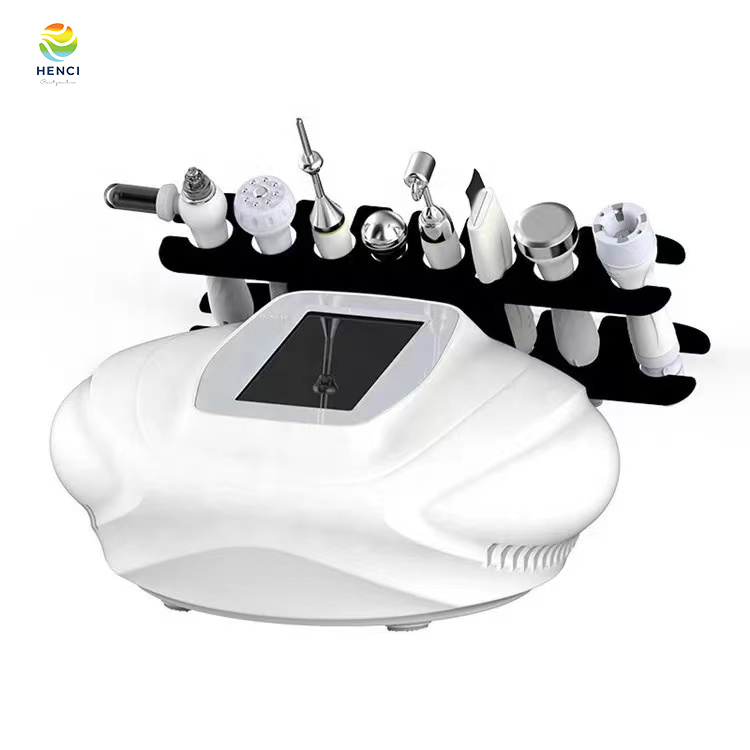 Image of 8 in 1 Microdermabrasion High Frequency Facial Massage Oxygen Facial Deep Cleansing Machine/Ultrasonic Skin Scrubber RF Beauty Equipment