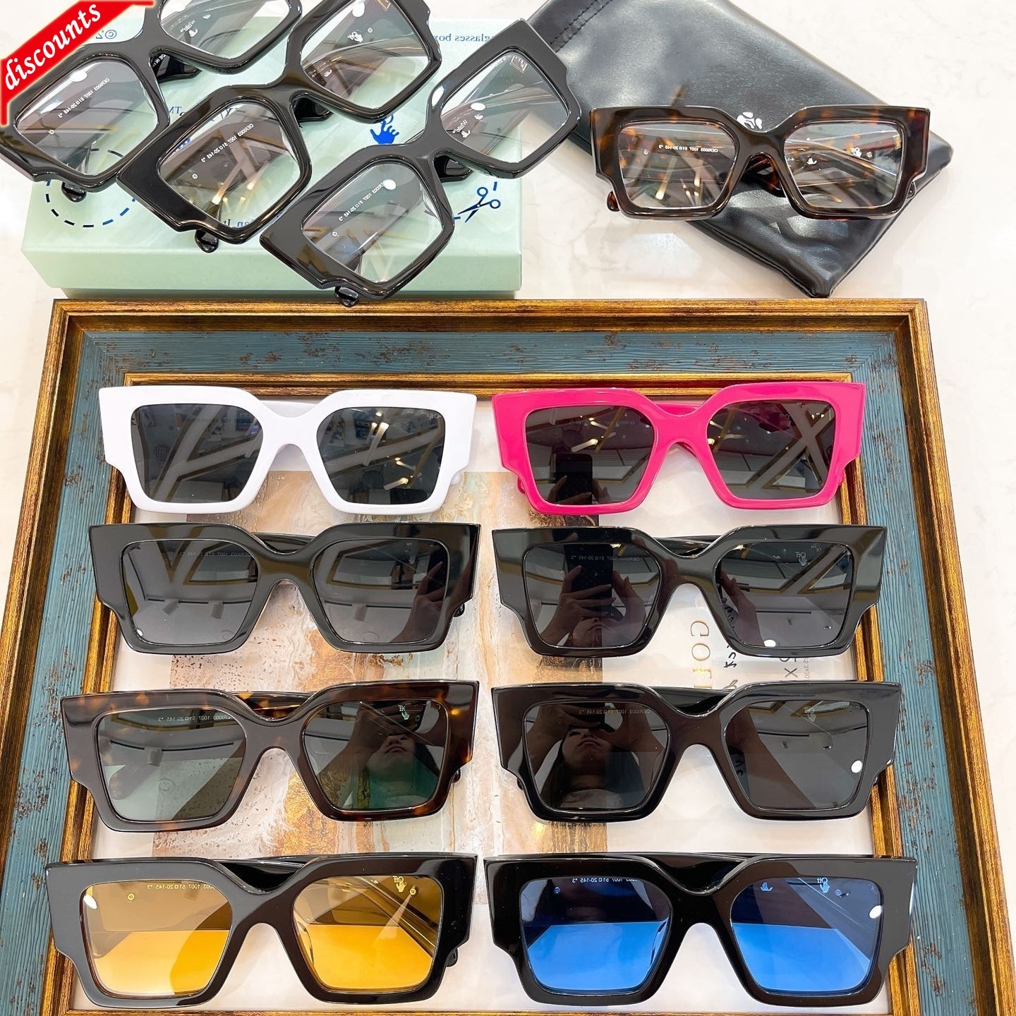 Designer brands mens Sunglasses uv400 high quality Off Trendy White Ow Box Net Red Same shades Fashion Women glasses for men
Designer brands mens Sunglasses uv400 high quality Off Trendy White Ow Box Net Red Same shades Fashion Women glasses for men
