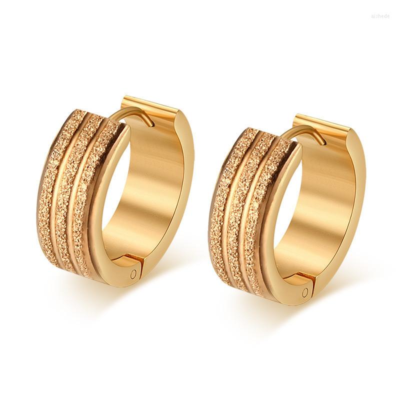 Hoop Earrings Fashion Elegant Gold Colour Earing Small Round Party For Women Jewelry