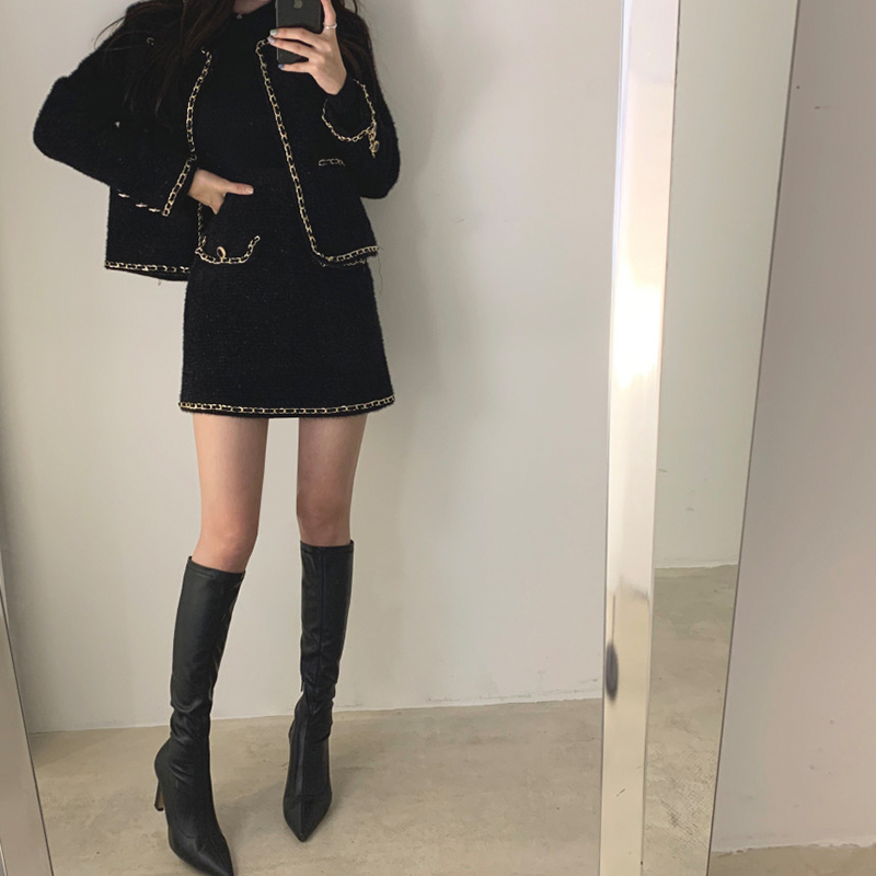Two Piece Dress Womens Suit Autumn 2 Piece Set Women Vintage Loose Jacket Coat High Waist A Line Mini Skirts Korean Style Two Piece Set 220906