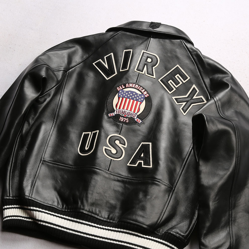 Black Avirex Lapel Sheepskin Leather Jacket Casual Athletic Flight Suit 1975 Usa, White
Black Avirex Lapel Sheepskin Leather Jacket Casual Athletic Flight Suit 1975 Usa, White