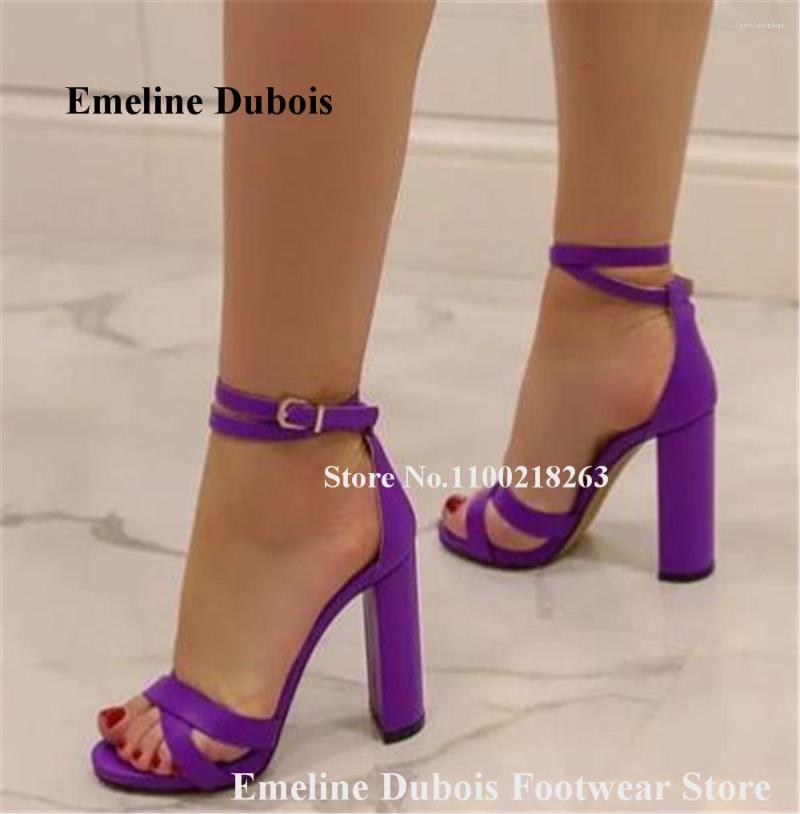 Sandals Women Chunky Heel Emeline Dubois Open Toe Purple Black Matte Leather Straps Cross Thick Dress Shoes Club Pumps
Sandals Women Chunky Heel Emeline Dubois Open Toe Purple Black Matte Leather Straps Cross Thick Dress Shoes Club Pumps