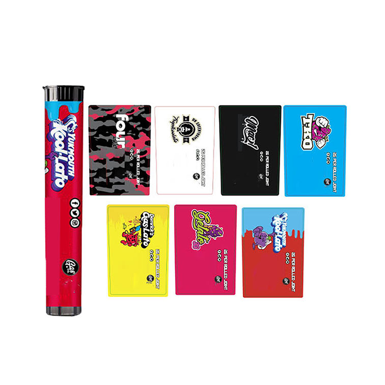 Empty gasco plastic JOINT tube Gadgets Packaging Premium pre roll tubes packing 1G Pre-roll Tube BLACK WHITE
Empty gasco plastic JOINT tube Gadgets Packaging Premium pre roll tubes packing 1G Pre-roll Tube BLACK WHITE