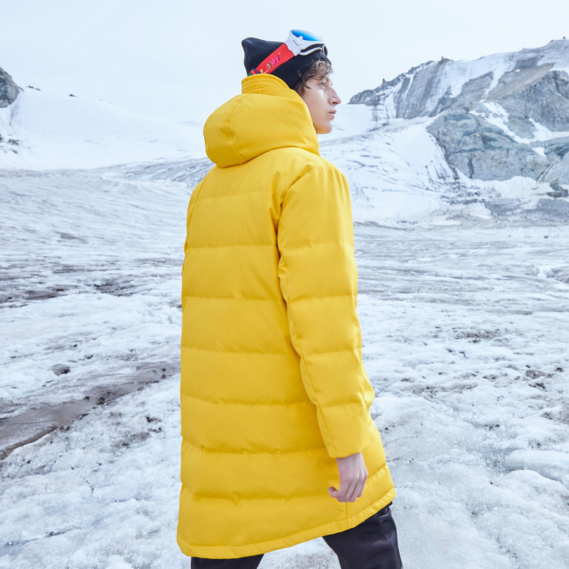 Men's Down Parkas Metersbonwe Long Down Winter Jackets Business Hooded Thick Winter Down Coat Men Solid Fashion Overcoat Outerwear Warm 220906