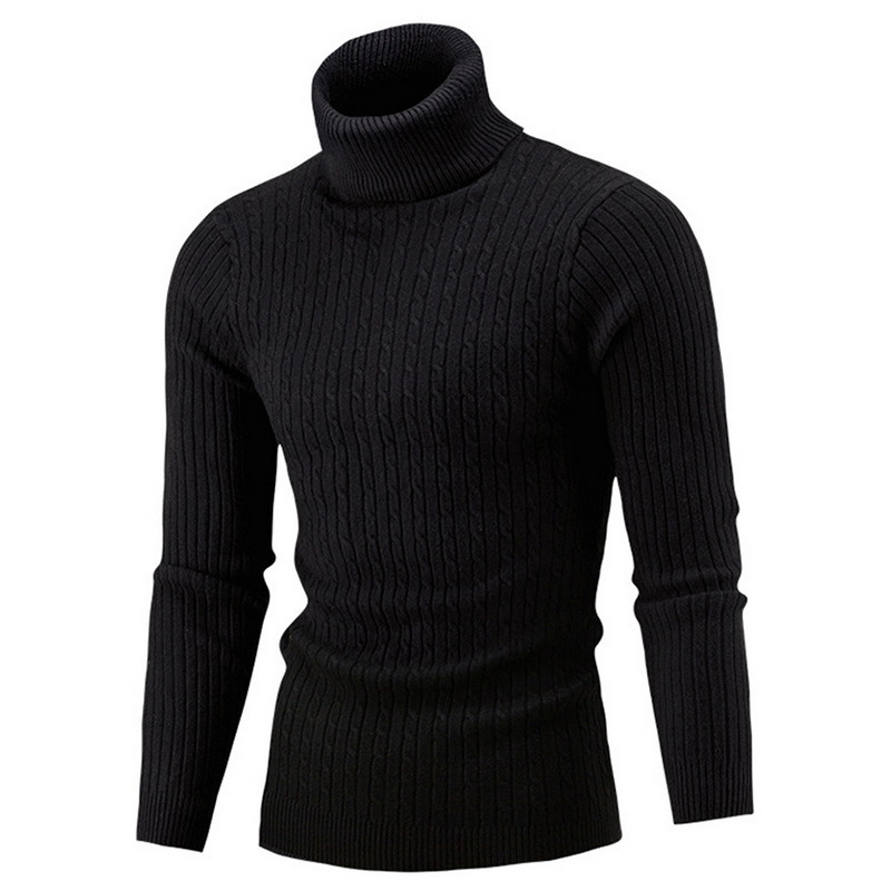 Men's Sweaters Winter Warm Turtleneck Sweater Casual Men's Rollneck Warm Knitted Sweater Keep Warm Men Jumper Knit Woolen Sweater 220906