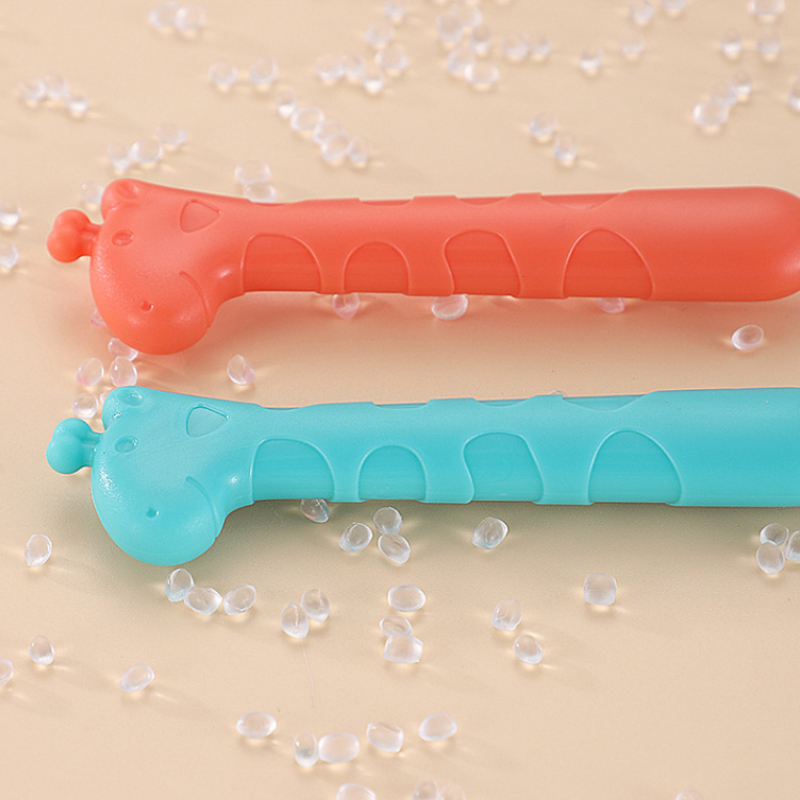 Cups Dishes Utensils Giraffe Infant Food Feeding Spoon Fork Baby Tableware Set Stainless Steel Toddler Dinnerware Cutlery Children Utensil Gadgets 220