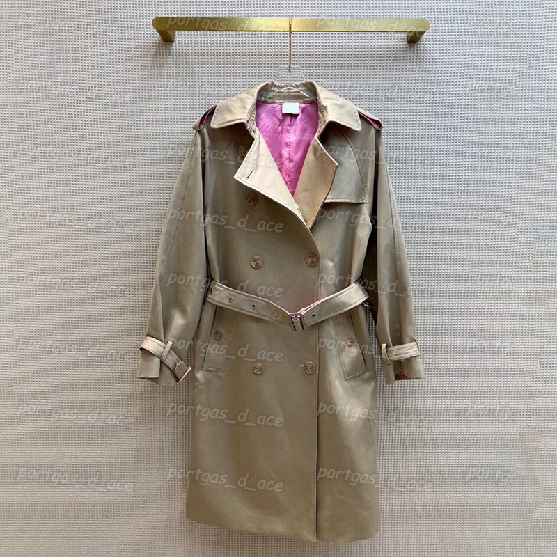 Luxury Womens Trench Coat Designer Long Sleeve Coat Vintage…