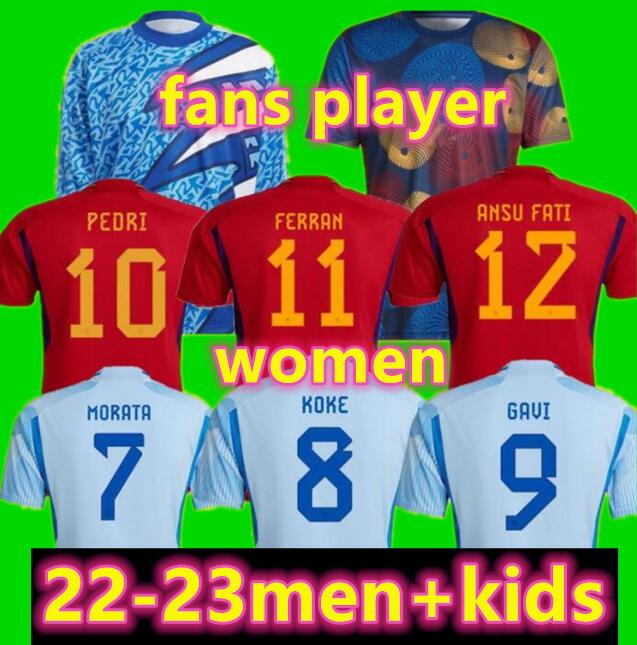 22 23 Spain soccer jerseys 2022 2023 PEDRI Espana MORATA FERRAN KOKE GAVI AZPILICUETA RAMOS fans Player version football shirts men adult kids kits LLORENTE ANSU FATI, Adult home player
22 23 Spain soccer jerseys 2022 2023 PEDRI Espana MORATA FERRAN KOKE GAVI AZPILICUETA RAMOS fans Player version football shirts men adult kids kits LLORENTE ANSU FATI, Adult home player