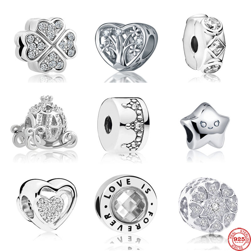 925 Silver Charm Beads Dangle New white love is forever clover family tree diy Bead Fit Pandora Charms Bracelet DIY Jewelry Accessories
925 Silver Charm Beads Dangle New white love is forever clover family tree diy Bead Fit Pandora Charms Bracelet DIY Jewelry Accessories