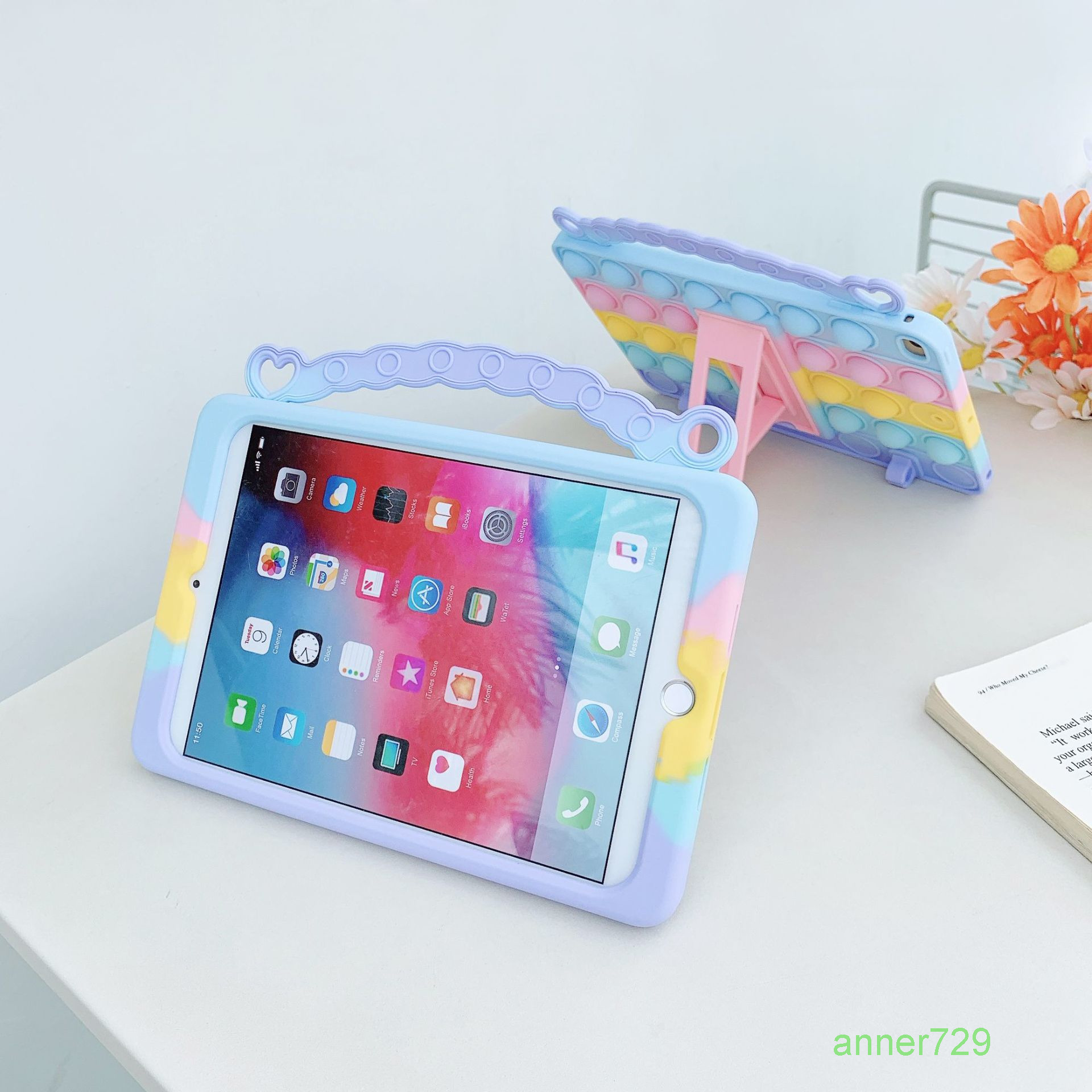 Suitable For IPad Rat Killing Pioneer Rainbow Portable Tablet Bracket Protective Cover ipad2/3/4 Silicone With Rainbow Lanyard
Suitable For IPad Rat Killing Pioneer Rainbow Portable Tablet Bracket Protective Cover ipad2/3/4 Silicone With Rainbow Lanyard