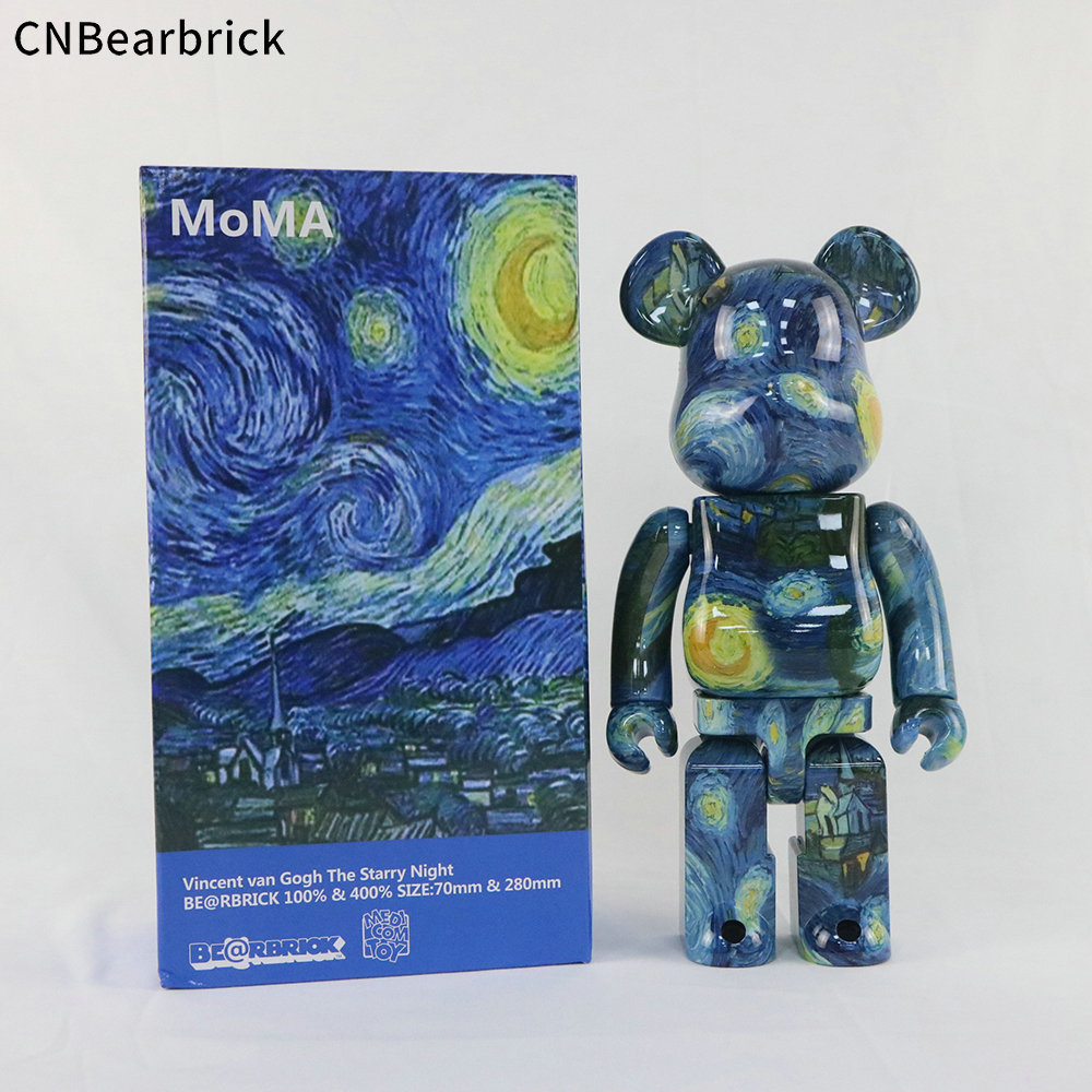 New 400% Bearbrick Action & Toy Figures Vincent van Gogh The Starry Night 28CM Dolls Medicom Toys Vinly Doll In Retail Box, In box
New 400% Bearbrick Action & Toy Figures Vincent van Gogh The Starry Night 28CM Dolls Medicom Toys Vinly Doll In Retail Box, In box