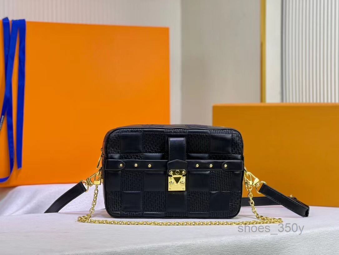 Evening Bags Wholesale Trocadero Trunk Golden Chain Cross Body Bags WOMEN Small Damier Genuine Leather S-Lock Check Shoulder Bag M59114Mult
Evening Bags Wholesale Trocadero Trunk Golden Chain Cross Body Bags WOMEN Small Damier Genuine Leather S-Lock Check Shoulder Bag M59114Mult