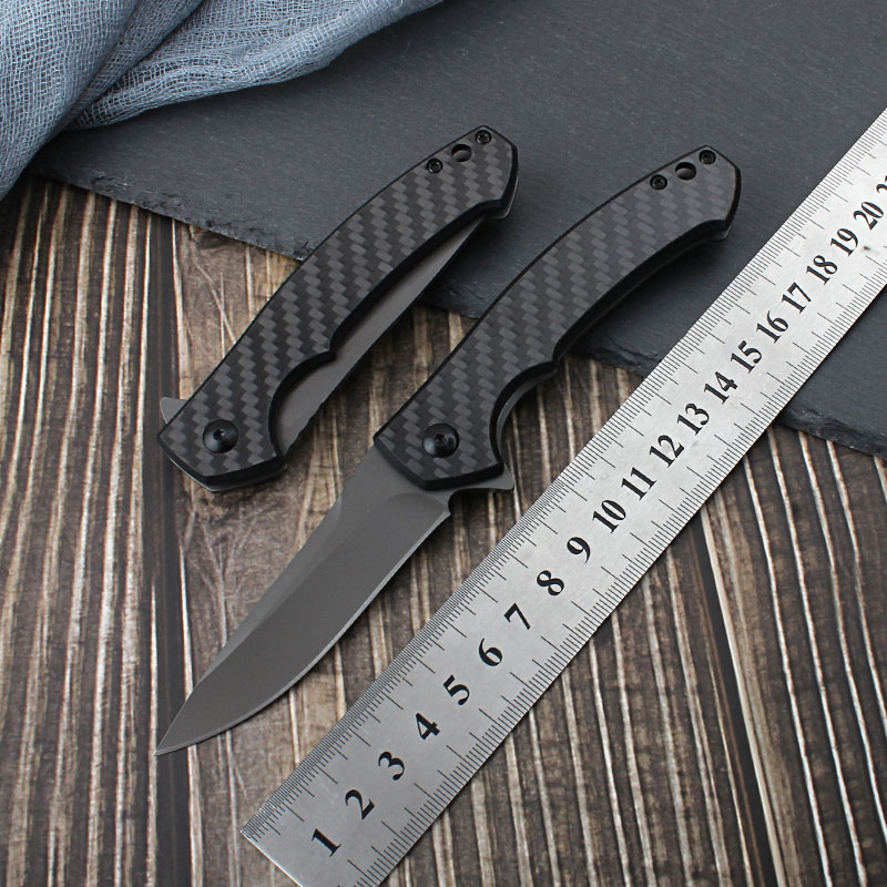 1Pcs H9601 Flipper Folding Knife 440C Black Oxide Drop Point Blade Carbon Fiber with Stainless Steel Handle Outdoor Camping Hiking EDC Pocket Knives
1Pcs H9601 Flipper Folding Knife 440C Black Oxide Drop Point Blade Carbon Fiber with Stainless Steel Handle Outdoor Camping Hiking EDC Pocket Knives