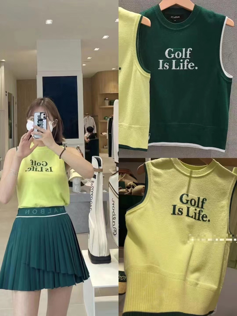 Golf Clothing 2022 New Women's Winter Warm Anti-Pilling Thick Knitted O-Neck Fashion Vest Stretch Slim Bottoming Sweater, Yellow
Golf Clothing 2022 New Women's Winter Warm Anti-Pilling Thick Knitted O-Neck Fashion Vest Stretch Slim Bottoming Sweater, Yellow