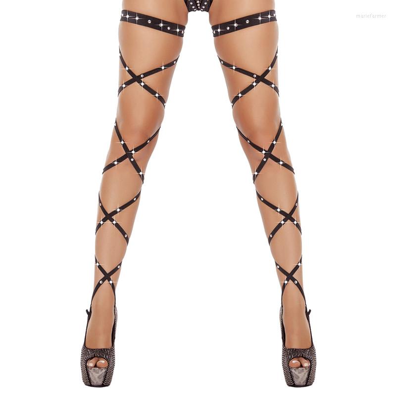 Women Socks Sexy Lingerie Bandage Fishnet Stockings Thigh-High Crystal Studded Thigh High Leg Rave Wraps Strappy Rhinestone Tights, Green
Women Socks Sexy Lingerie Bandage Fishnet Stockings Thigh-High Crystal Studded Thigh High Leg Rave Wraps Strappy Rhinestone Tights, Green