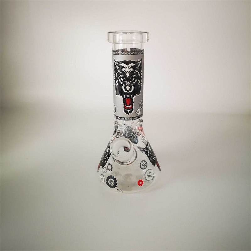 7.8" Glass Beaker bong hookahs Ice Pinches Luminous Decals heavy glass elephant Joint smoking water pipe bongs
7.8" Glass Beaker bong hookahs Ice Pinches Luminous Decals heavy glass elephant Joint smoking water pipe bongs