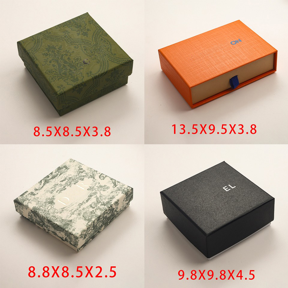 Luxury BOX Branded Pendant Necklaces Only Box 4 styles Bracelet
