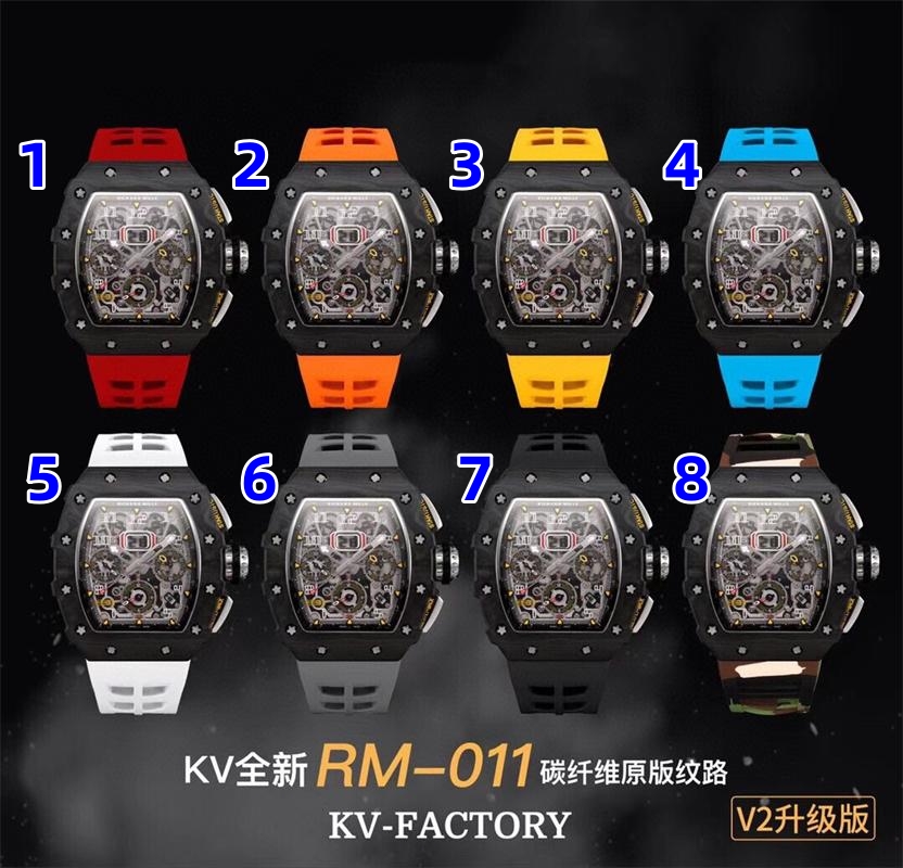 KV Montre DE Luxe mens watches automatic machine movement many kinds case Rubber strap luxury watch Wristwatches, As picture
KV Montre DE Luxe mens watches automatic machine movement many kinds case Rubber strap luxury watch Wristwatches, As picture