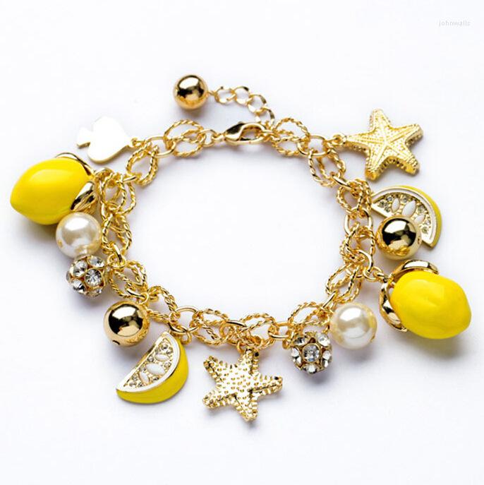 Charm Bracelets 2022 Arrival Bohemia Korean Fashion Starfish Pendant Lemon Fruit OL Lady Style Bracelet Women Bracelets& Bangles Jewelry
Charm Bracelets 2022 Arrival Bohemia Korean Fashion Starfish Pendant Lemon Fruit OL Lady Style Bracelet Women Bracelets& Bangles Jewelry