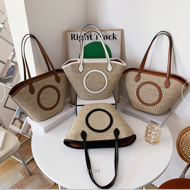 Straw Beach Handbag Women New Fashion Shopping Bag Designer Summer Shoulder Bags Big Capacity Totes Wholesale with High Quality, Color 3
Straw Beach Handbag Women New Fashion Shopping Bag Designer Summer Shoulder Bags Big Capacity Totes Wholesale with High Quality, Color 3