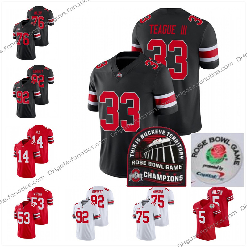 Ohio State Buckeyes College Football Jersey 2022 Rose Bowl Champions 2021 Tyreke Smith-Njigba Joey Bosa Chase Young Olave Garrett Wilson Justin Fields Eddie George, No patch
Ohio State Buckeyes College Football Jersey 2022 Rose Bowl Champions 2021 Tyreke Smith-Njigba Joey Bosa Chase Young Olave Garrett Wilson Justin Fields Eddie George, No patch
